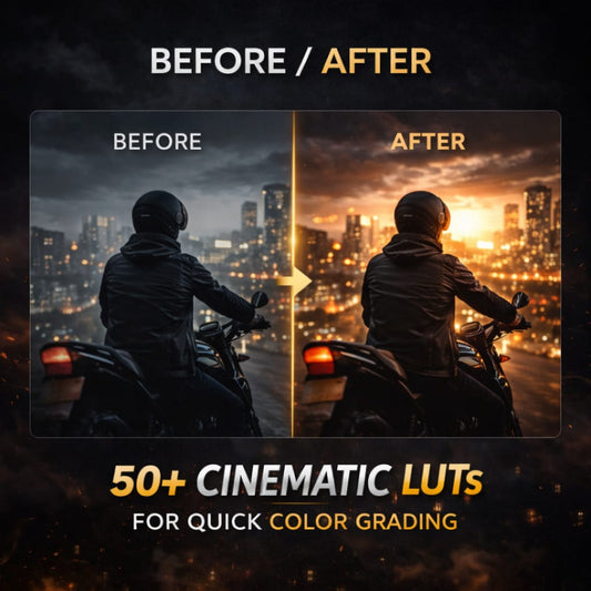 50+ Cinematic LUTs for Quick Color Grading